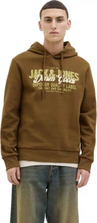 Jack & Jones Herren Hoodie Kapuzenpullover JJELOGO SWEAT HOOD 2 COL - Regular Fit