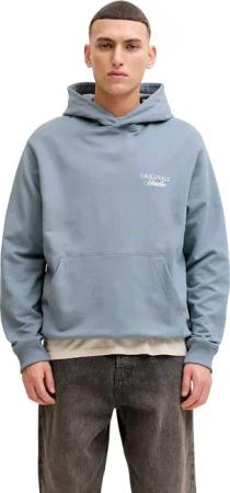 Jack & Jones Herren Hoodie Kapuzenpullover JORNORREBRO TYPO BACK SWEAT HOOD - Relaxed Fit