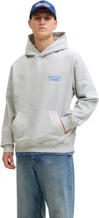 Jack & Jones Herren Hoodie Kapuzenpullover JORNORREBRO TYPO BACK SWEAT HOOD - Relaxed Fit