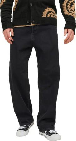 Jack & Jones Herren Jeans JJIALEX JJORIGINAL SBD 306 - Baggy Fit - Schwarz - Black Denim