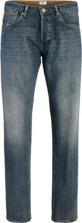 Jack & Jones Herren Jeans JJIMIKE JJWELLS - Mid Waist - Tapered Fit - Blau