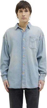 Jack & Jones Herren Jeanshemd JORSANTORINI DENIM SHIRT Comfort Fit