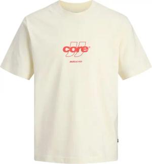 Jack & Jones Herren Rundhals T-Shirt JCOCLUB FRONT PRINT TEE SS CREW NECK - Relaxed Fit