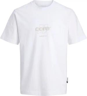 Jack & Jones Herren Rundhals T-Shirt JCOCLUB FRONT PRINT TEE SS CREW NECK - Relaxed Fit
