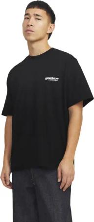 Jack & Jones Herren Rundhals T-Shirt JCOUNION BACK PRINT - Relaxed Fit