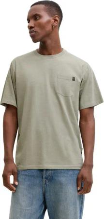 Jack & Jones Herren Rundhals T-Shirt JJEDOVER SLUB TEE SS - Relaxed Fit