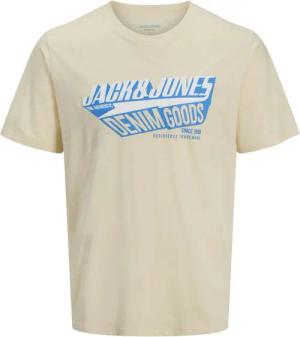Jack & Jones Herren Rundhals T-Shirt JJELOGO TEE SS O-NECK 2 COL - Regular Fit