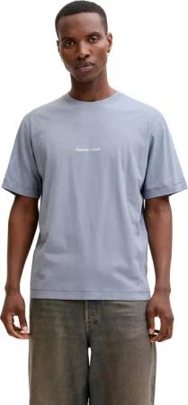 Jack & Jones Herren Rundhals T-Shirt JORNORREBRO EMB TEE SS CREW NECK - Relaxed Fit