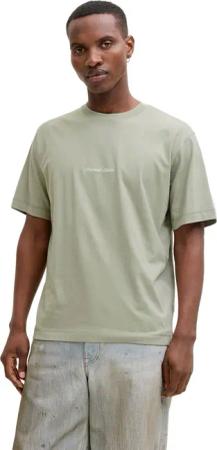 Jack & Jones Herren Rundhals T-Shirt JORNORREBRO EMB TEE SS CREW NECK - Relaxed Fit