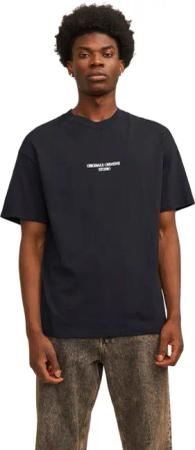 Jack & Jones Herren Rundhals T-Shirt JORNOTO GRAPHIC BACK - Relaxed Fit