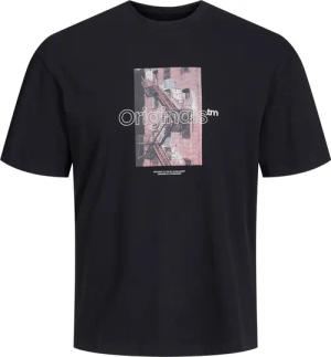 Jack & Jones Herren Rundhals T-Shirt JORVESTERBRO PHOTO - Regular Fit