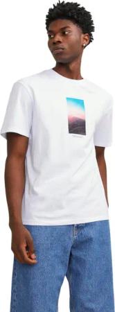 Jack & Jones Herren Rundhals T-Shirt JORVESTERBRO PICTURE - Relaxed Fit