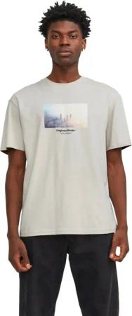 Jack & Jones Herren Rundhals T-Shirt JORVESTERBRO PICTURE - Relaxed Fit