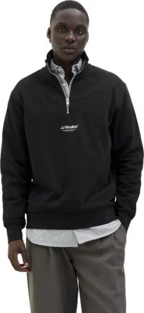 Jack & Jones Herren Sweatshirt JJESOHO SWEAT QUARTER ZIP - Relaxed Fit