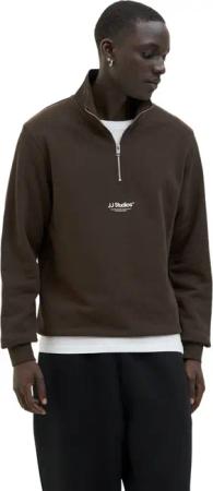 Jack & Jones Herren Sweatshirt JJESOHO SWEAT QUARTER ZIP - Relaxed Fit