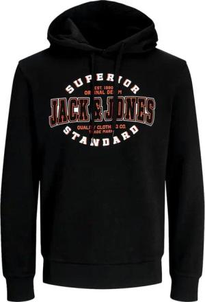 Jack & Jones Hoodie JJELOGO Sweat Hood mit großem Print auf der Vorderseite