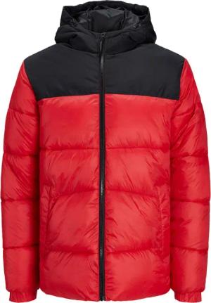 Jack & Jones Jacke Gefütterte Pufferjacke mit Kapuze und seitlichen Eingrifftaschen