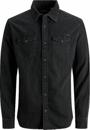 JACK & JONES Jeanshemd Slim Fit Jjesheridan schwarz | M