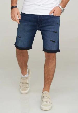 Jack & Jones Jeansshorts JJIRICK JJIINFINITY SHORTS Kurze Jeanshose im 5-Pocket-Stil Casual Denim Pants mit Waschung