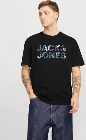 Jack & Jones "JJEBRYAN CORP LOGO TEE SS O-NECK NOOS" mit Logo Druck