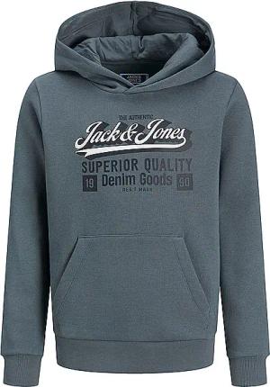 JACK & JONES Jungen Kapuzensweater JJELOGO  blau | 164