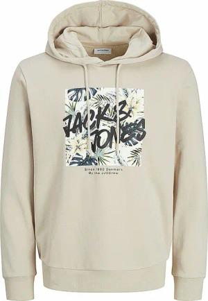 JACK & JONES Kapuzensweater - Hoodie JJHAWAII beige | L