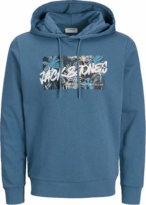 JACK & JONES Kapuzensweater - Hoodie JJHAWAII blau | XS