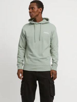 Jack & Jones Kapuzensweatshirt "JJBEAU – Sweater mit Logodruck, Slim Fit und Baumwolle", unifarben, modisch, slim fit, angeraute Sweatware, Kapuze