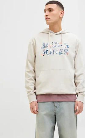 Jack & Jones Kapuzensweatshirt "JJEBRYAN CORP LOGO SWEAT HOOD NOOS", mit Logo Druck
