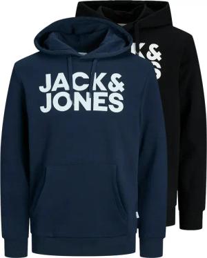 Jack & Jones Kapuzensweatshirt "JJECORP LOGO SWEAT HOOD 2PK MP NOOS", 2 Stk.