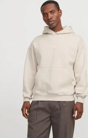 Jack & Jones Kapuzensweatshirt JJEURBAN EDGE STUDIO SWEAT HOOD NOOS mit Front und Back Print