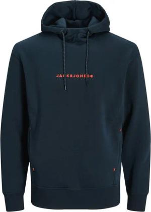 Jack & Jones Kapuzensweatshirt JJTree Sweat Hood mit Markenschriftzug auf der Vorderseite
