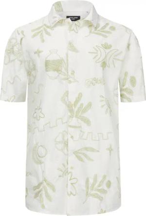 Jack & Jones Kurzarmhemd aus Baumwolle mit gesticktem Muster