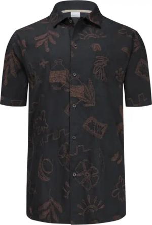 Jack & Jones Kurzarmhemd aus Baumwolle mit gesticktem Muster