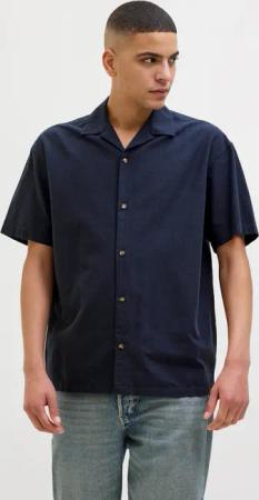 Jack & Jones Kurzarmhemd "JJESUMMER RESORT SHIRT SS SN" mit Resort Kragen