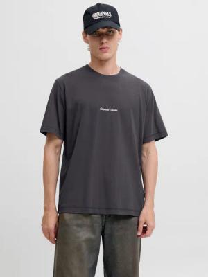 Jack & Jones Kurzarmshirt JORNORREBRO EMB TEE SS CREW NECK NOOS mit Logo Print
