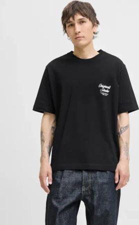 Jack & Jones Kurzarmshirt "JORNORREBRO TYPO TEE SS CREW NECK NOOS" Baumwolle, relaxed fit