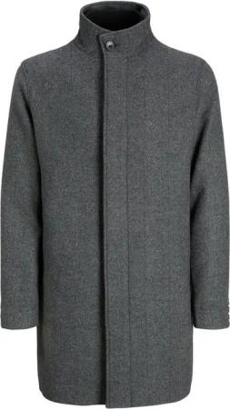 Jack & Jones Kurzmantel KEITH Wool Blend Stancollar Coat SN mit Windschutzblende innen