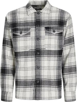 Jack & Jones Langarmhemd JCOEDDIE CHECK WOOL BLEND OVERSHIRT LS Overshirt Form