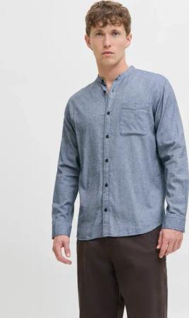Jack & Jones Langarmhemd "JJEBAND MELANGE SHIRT L/S SN"