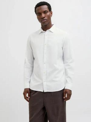 Jack & Jones Langarmhemd "JJESUMMER SHIRT LS SN" mit Hemdkragen