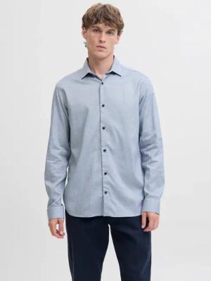 Jack & Jones Langarmhemd "JPRBLAPARKER MELANGE L/S SHIRT BF"