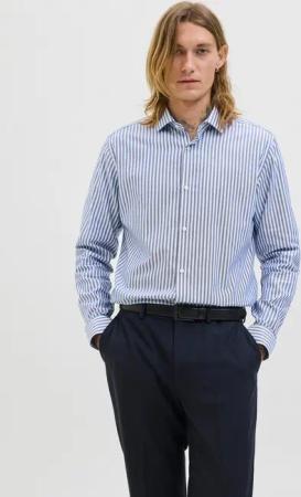 Jack & Jones Langarmhemd JPRBLAPARKER Slim Fit Hemd, atmungsaktiv, ideal für den Alltag Baumwolle, slim fit