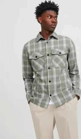 Jack & Jones Langarmhemd JPRCCROY SPRING CHECK OVERSHIRT L/S SN