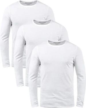 Jack & Jones Langarmshirt (Spar-Set, 3er-Pack) Basic Shirt mit Rundhalsauschnitt