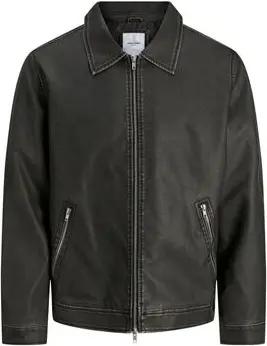 Jack & Jones  Lederjacken 12278839 JJECASABLANCA PU-BLACK