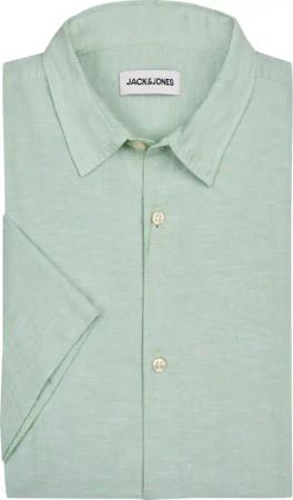 Jack & Jones Leichtes Kurzarmhemd aus Baumwolle und Leinen