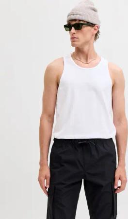 Jack & Jones Muscleshirt "JJEORGANIC BASIC TANKTOP NOOS" Baumwolle, Rundhalsausschnitt