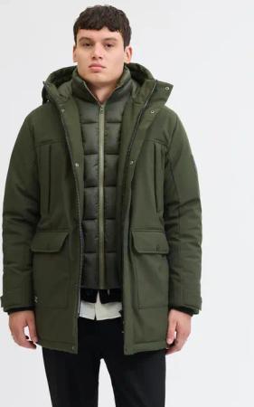 Jack & Jones Parka "JJFINN SOFTSHELL PARKA" mit Kapuze