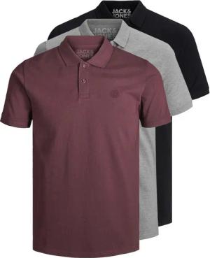 Jack & Jones Poloshirt Basic (3-tlg., 3er Pack) slimfit / figurbetont geschnitten